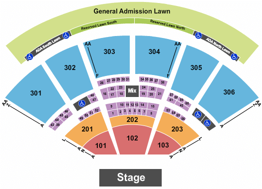 Utah First Credit Union Amphitheatre Hilary Duff Seating Chart